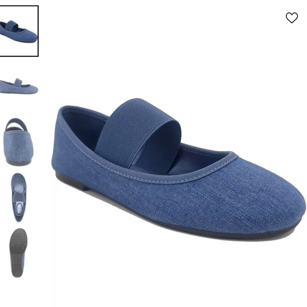 Kenneth Cole Reaction -- Women's Edina Ballet Flats Denim Size 8